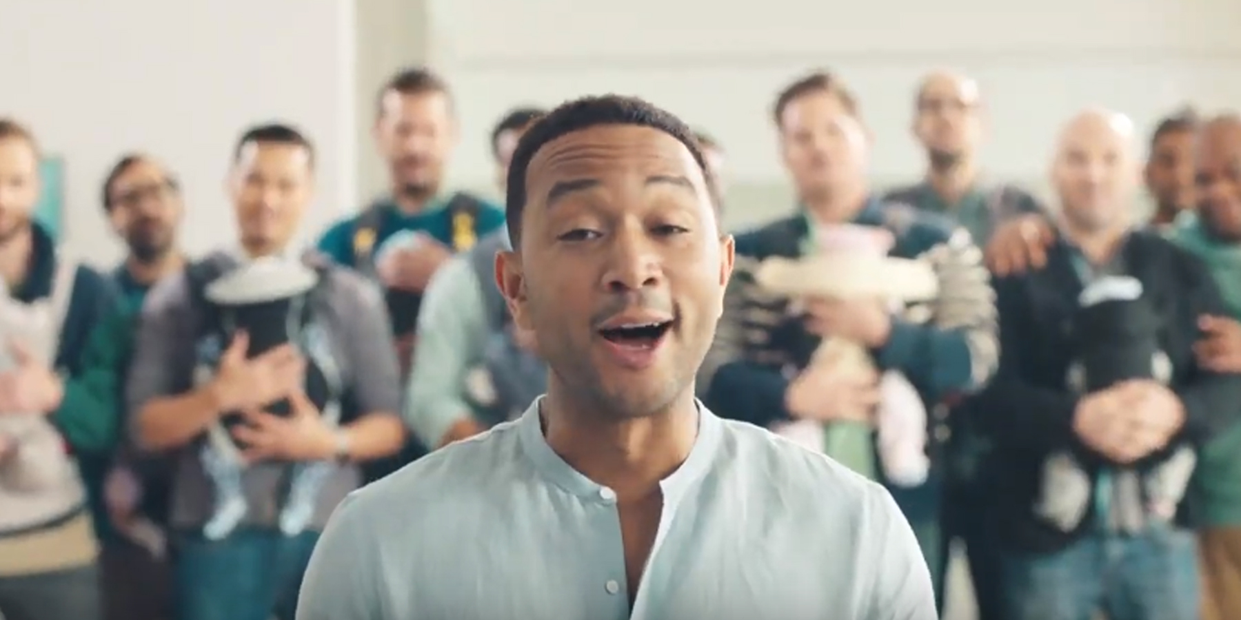 WATCH John Legend and Adam Levine as DiaperChanging Dads is More than